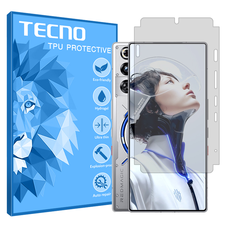 گلس زد تی ای nubia RedMagic 11 Pro Plus مدل هیدروژلی شفاف برند تکنو گلس زد تی ای nubia RedMagic 11 Pro Plus مدل هیدروژلی شفاف برند تکنو