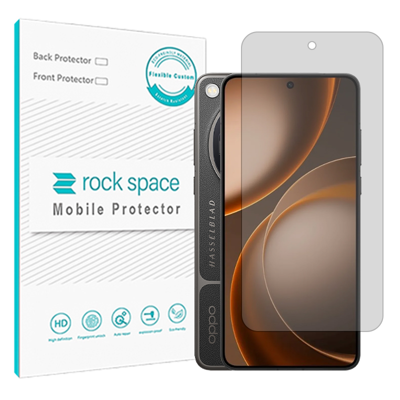 گلس اوپو Find X9 Ultra مدل نانو هیدروژل شفاف برند راک اسپیس گلس اوپو Find X9 Ultra مدل نانو هیدروژل شفاف برند راک اسپیس
