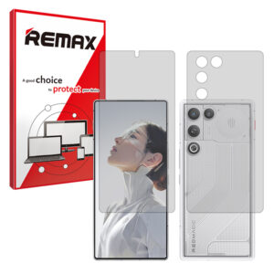گلس صفحه نمایش و پشت گوشی زد تی ای nubia RedMagic 11 Air مدل هیدروژلی شفاف برند ریمکس