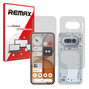گلس صفحه نمایش و پشت گوشی ناتینگ فون 4a مدل هیدروژلی مات برند ریمکس