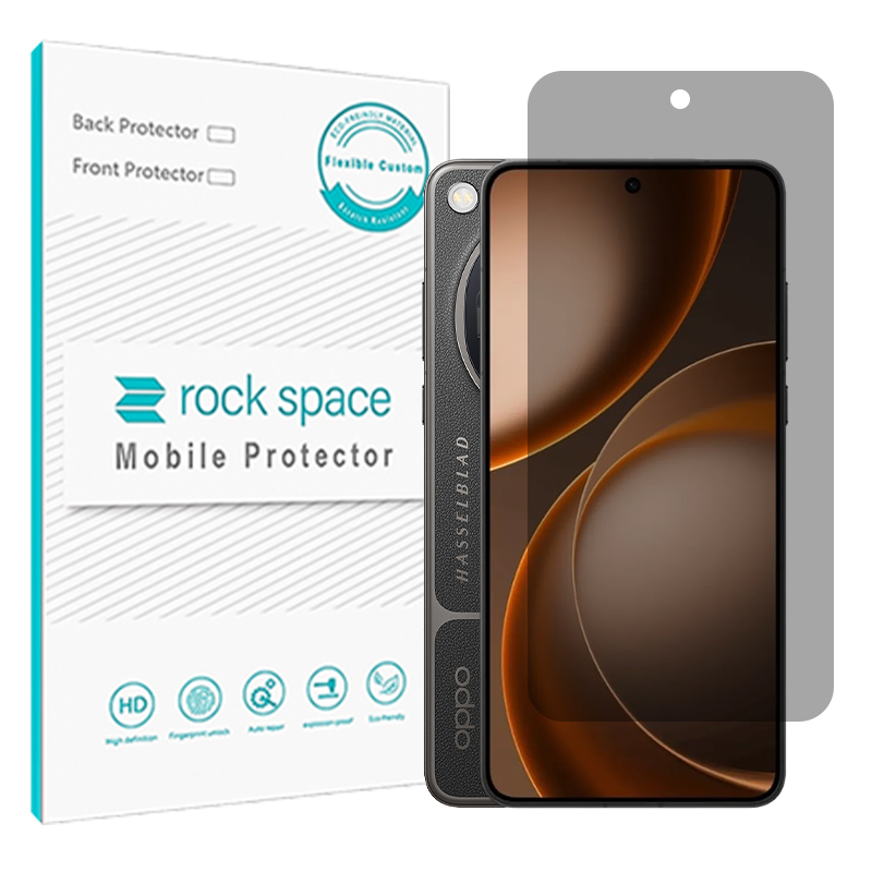 گلس اوپو Find X9 Ultra مدل نانو هیدروژل پرایوسی برند راک اسپیس گلس اوپو Find X9 Ultra مدل نانو هیدروژل پرایوسی برند راک اسپیس