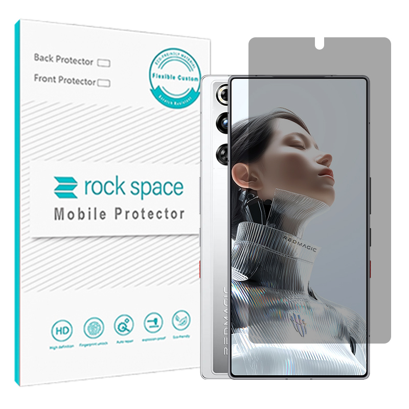گلس زد تی ای nubia RedMagic 11 Pro (نسخه چین) مدل نانو هیدروژل پرایوسی برند راک اسپیس گلس زد تی ای nubia RedMagic 11 Pro (نسخه چین) مدل نانو هیدروژل پرایوسی برند راک اسپیس