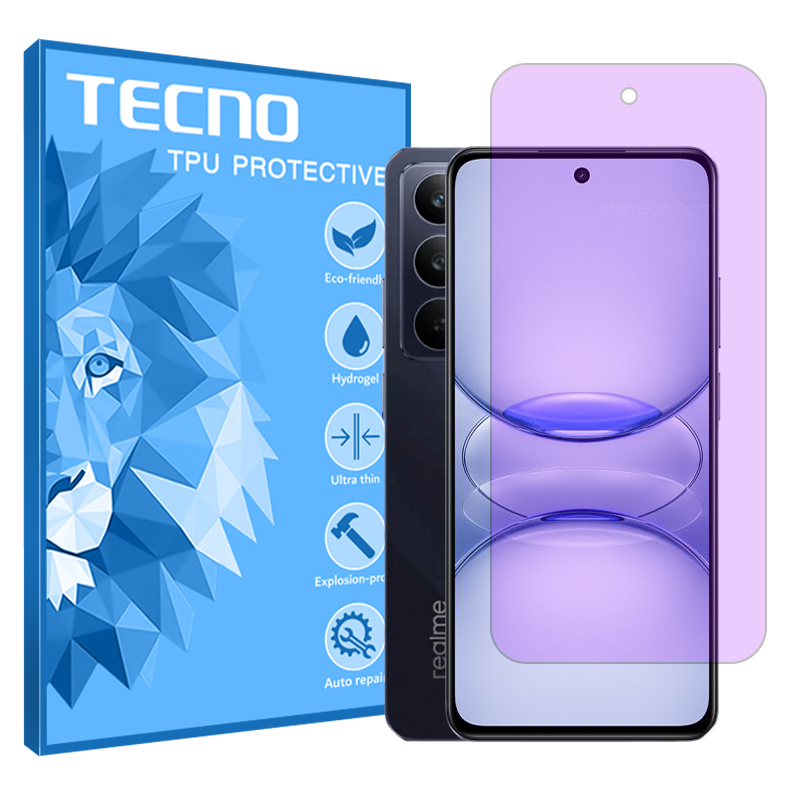 گلس ریلمی C75x مدل هیدروژلی آنتی پرپل برند تکنو گلس ریلمی C75x مدل هیدروژلی آنتی پرپل برند تکنو