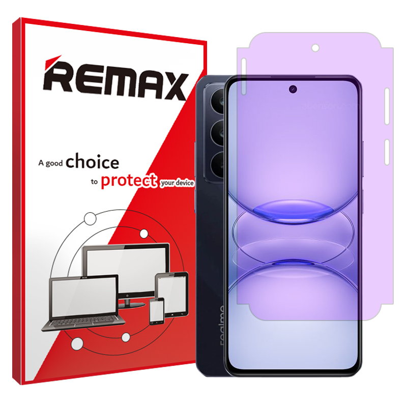 گلس ریلمی C75x مدل هیدروژلی آنتی پرپل برند ریمکس گلس ریلمی C75x مدل هیدروژلی آنتی پرپل برند ریمکس